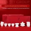 Dehua White Porcelain Gongfu Tea Set with Mutton Fat Jade Finish