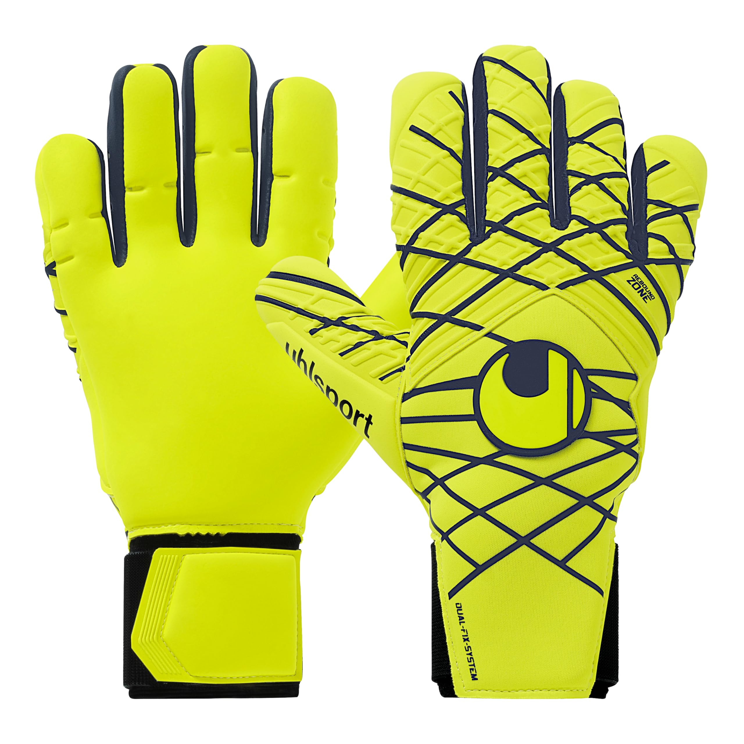 

uhlsport Match Soccer Goalkeeper Prediction Energy Absolute Grip Half Gloves, Negative, 101133301-01-10