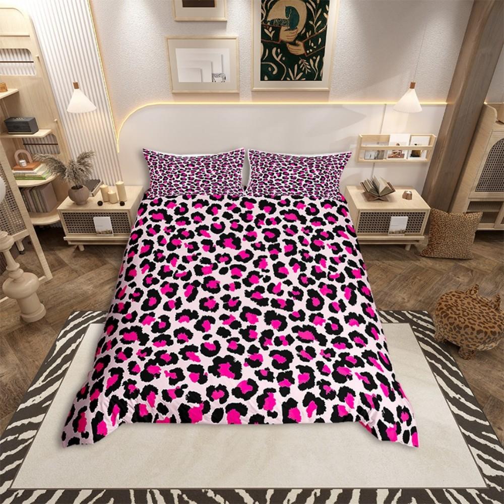 Homewish Bettbezug-Set mit braunem Kuhdruck für Erwachsene, Rustikales Bauernhaus-Bettwäsche-Set, Modernes modisches Wende-Bettset