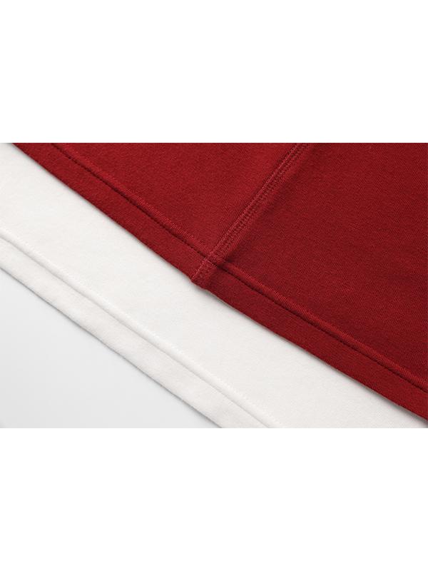 KIRSH Colorblock Layered Slim Fit Long Sleeve [Red]