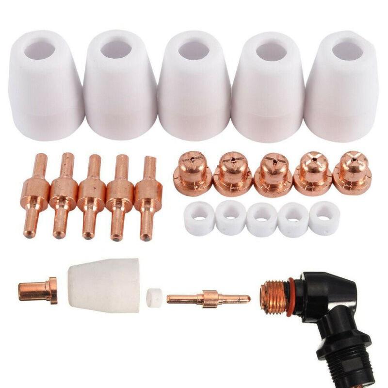 Kits Plasma Electrodes Shield Cups Heat Resistant Nozzle Welding Equipment