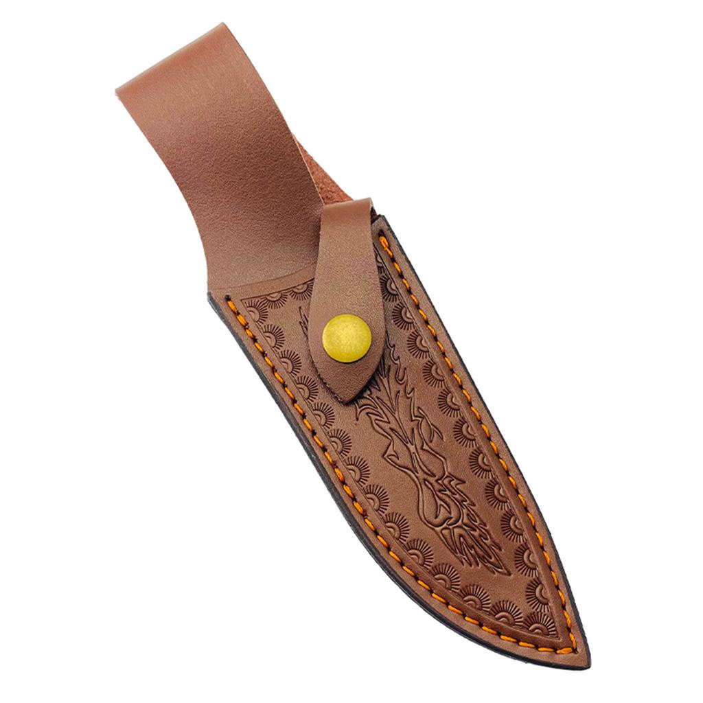 Outdoor-Tasche für gerade Klingen, praktische Aufbewahrungstasche für Küchenwerkzeuge, Aufbewahrungskoffer aus Leder für Messer, praktischer Gürtel mit Lederscheiden