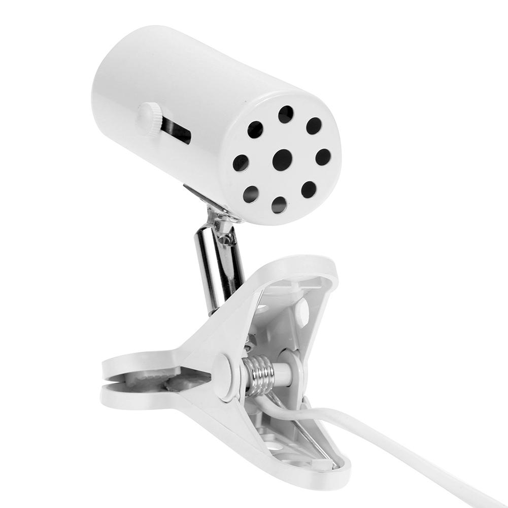 Turtle Fish Tank Reptile Heating Light Holder 360 Degree Rotation E27 Lamp Socket Holder UVA+UVB Clip-on Bulb Cover with Switch