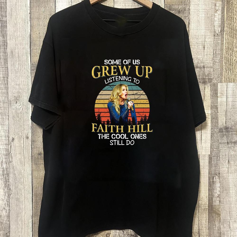 NEW Faith Hill Black Cotton Shirt Full size S5XL Unisex SU100 Unisex T-Shirt XL