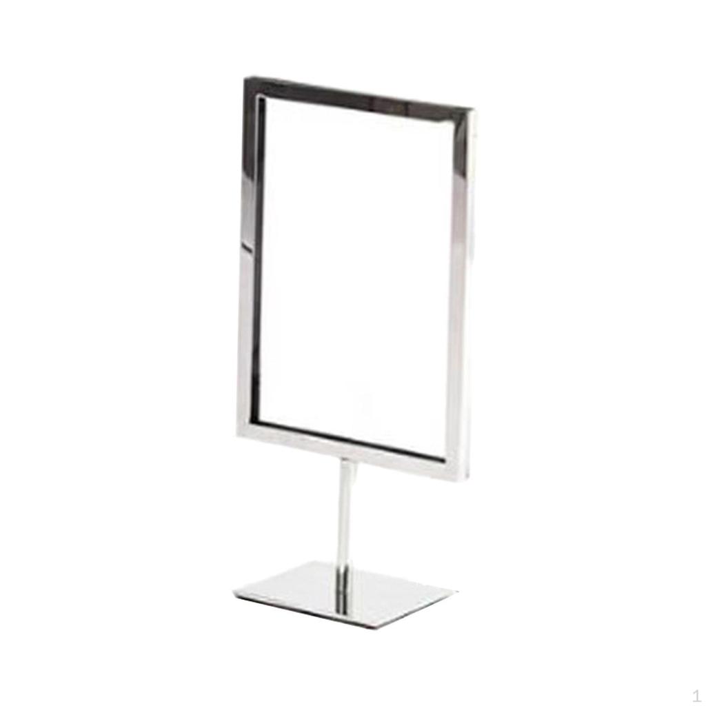 Card Holder Display Stand for Supermarket Price Tags, Reusable Tabletop Sign