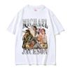 Klassisches Vintage Michael Jackson Grafik T-Shirt Herren Damen Kleidung Mode Retro Gothic Rock T-Shirts Männliches Punk Oversized T-Shirt