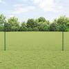 VidaXL Euro Fence with 5 U-Posts, Green, 1.2 X 10 M Steel 3335976