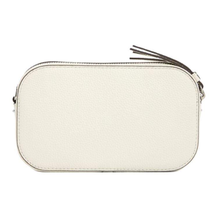 Tory Burch Miller Logo Leather Mini Crossbody Bag Women Bags Ivory 171955-104