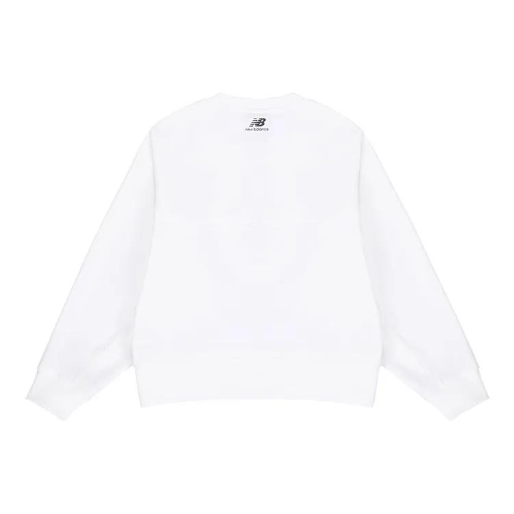 New Balance Sweatshirt Women's White (Unisex) Sweatshirts 5CC13022 WT