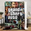 Grand Theft Auto IV Game Art Blanket Flannel blanket for bedroom, living room, sofa, and nap sofas.