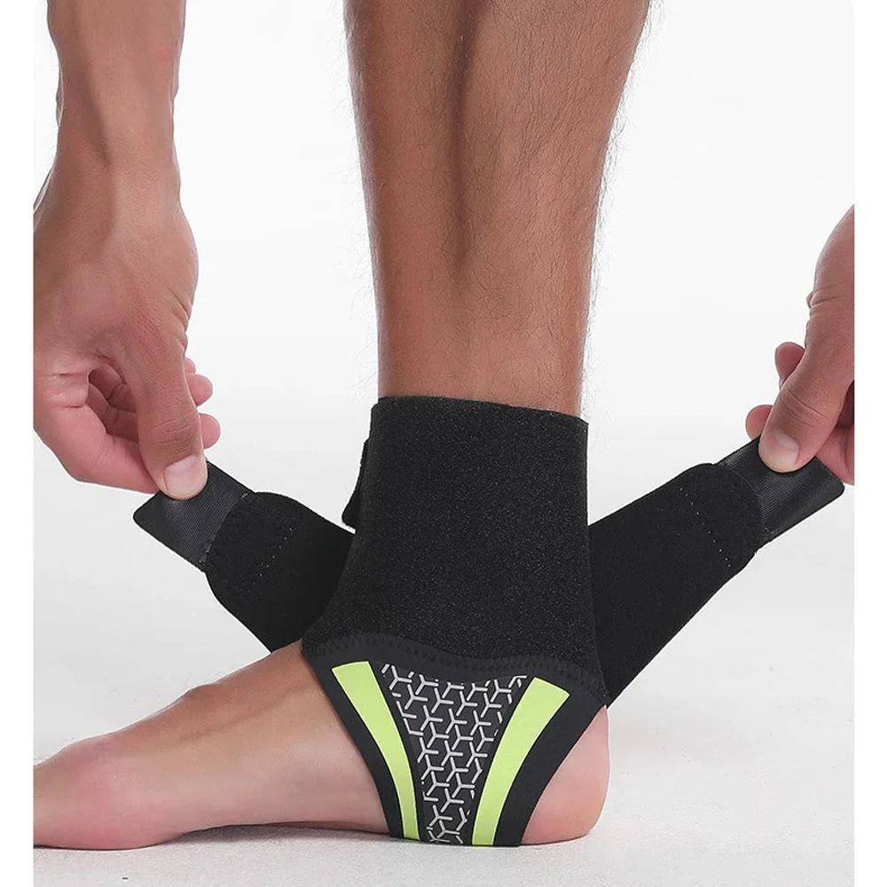 1 Piece Ankle Support Sleeve Adjustable Size Elastic Athletic Ankle Sleeve Fixed Bandage
