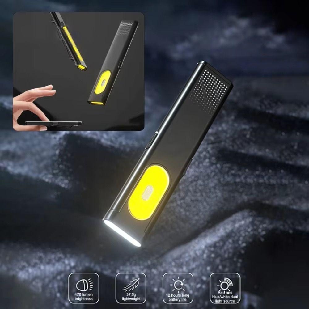 Tail Magnet Mini Flashlight 5 Modes Outdoor Camping Light COB Emergency Worklight Car Maintenance
