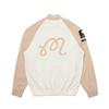 MALBON GOLF M Script Full Zip Sweater Cream (Man)