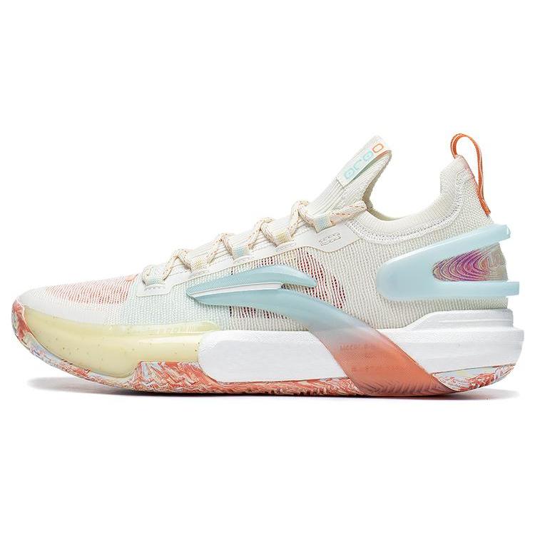 Li Ning Speed 9 Ultra Low Comfortable Abrasion Resistant Breathable Low Top Basketball Shoes Men's Ecru ABAT017-2