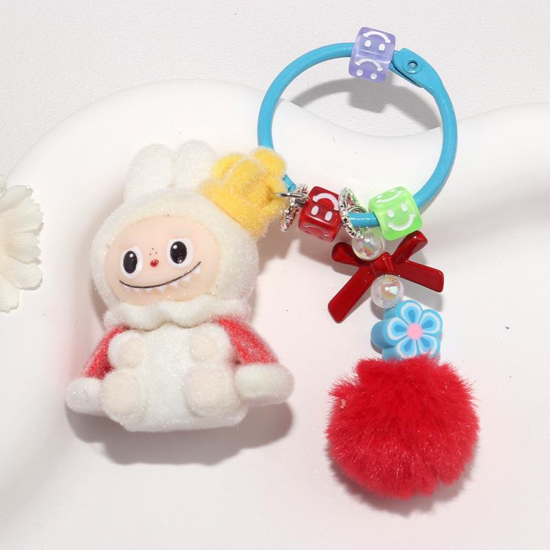 Doll Bag Couple Car Cherry Keychain Decorative Pendant Mobile Phone Chain