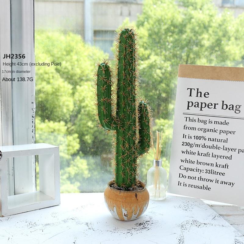 Artificial Cactus Decoration Foam Cactus DIY Micro Landscape Tropical Plants Realistic Succulent Plants Home Office Decor