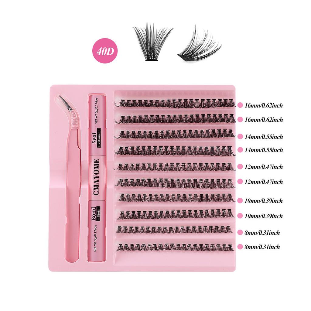 Diy Segmented Single Tuft Of Hair 120 Tufts Of False Eyelashes 8-16Mm Eyelashes Dense Curl
