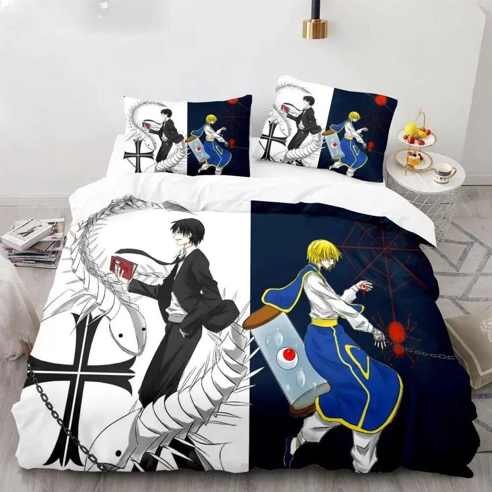 New Japan Anime Bedding Set Hunter X Hunter Biscuit Krueger Duvet Cover Luxury Kids Bed Set Twin Queen King Size Boys Bedroom