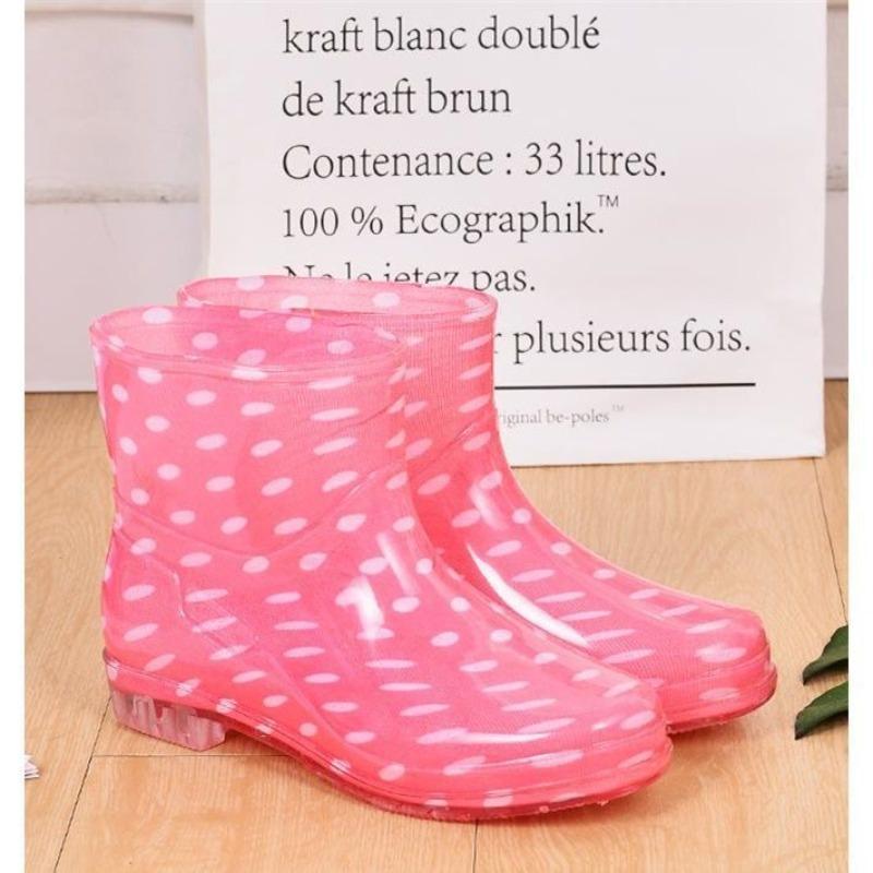 

Short tube waterproof shoes rain shoes rain boots non-slip cover shoes water boots female adult low tube fashion autumn, winter and summer 36