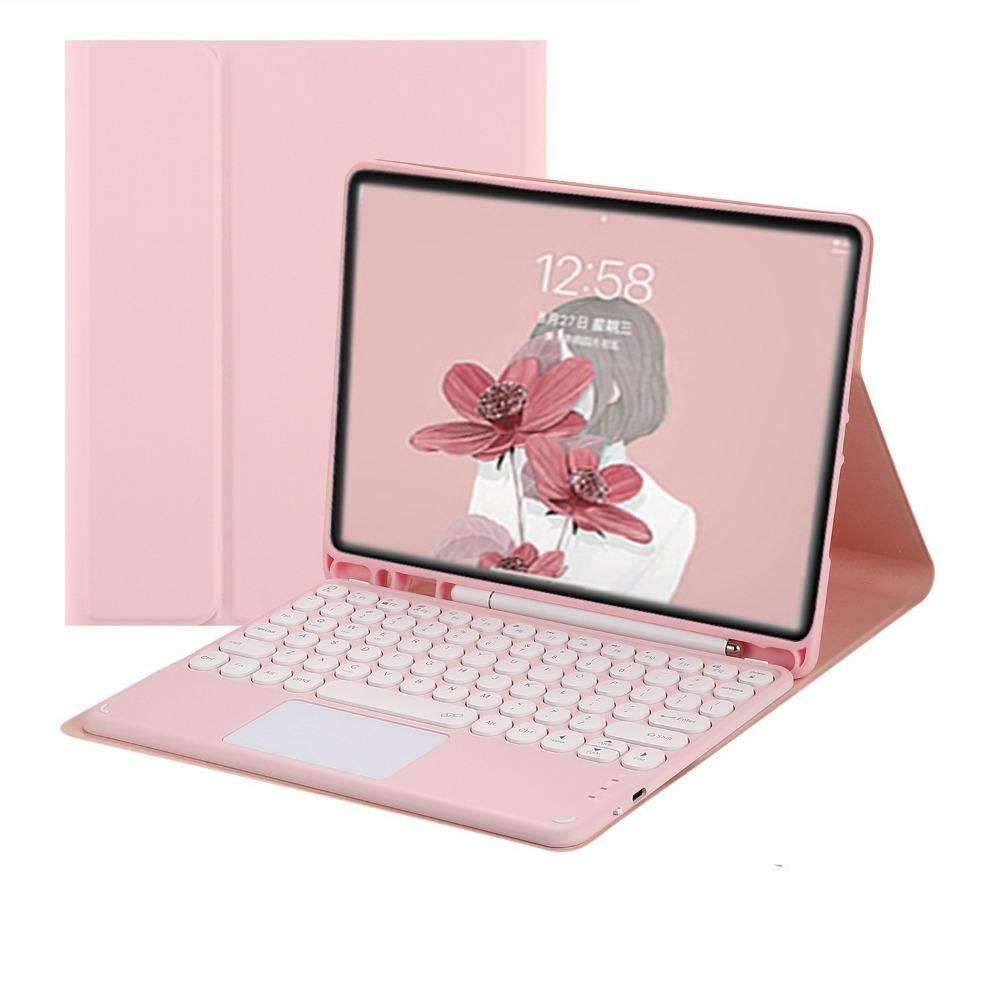 Bluetooth Keyboard Case for iPad Air 6 Pro 11 Split Round Keycap with Pencil Holder 10.2 Inch