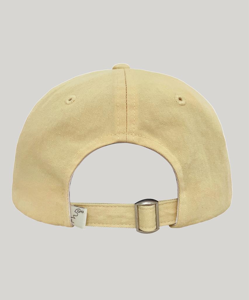 Maugeu Honey Patch Washed Wide Ball Cap Butter