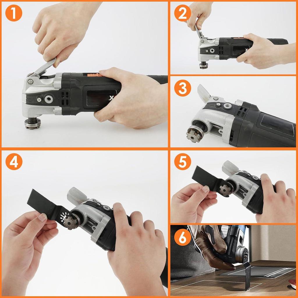 Universal Multifunctional Oscillating Saw Blade for Woodworking and Grinding