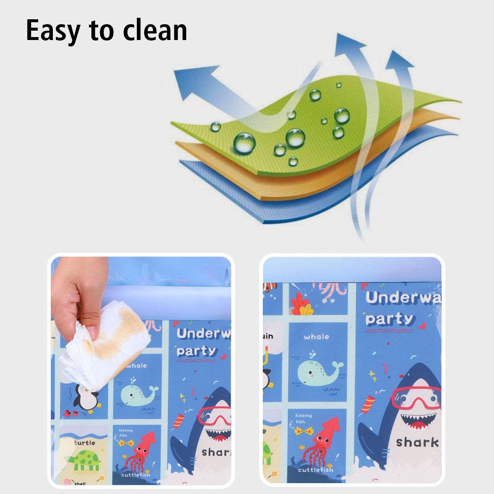Foldable Kids Toy Food Cup Holder Desk Table Storage Baby Car Seat Organizer Tray for Car Child Safety Seat Stroller Cartoon Patterns Waterproof