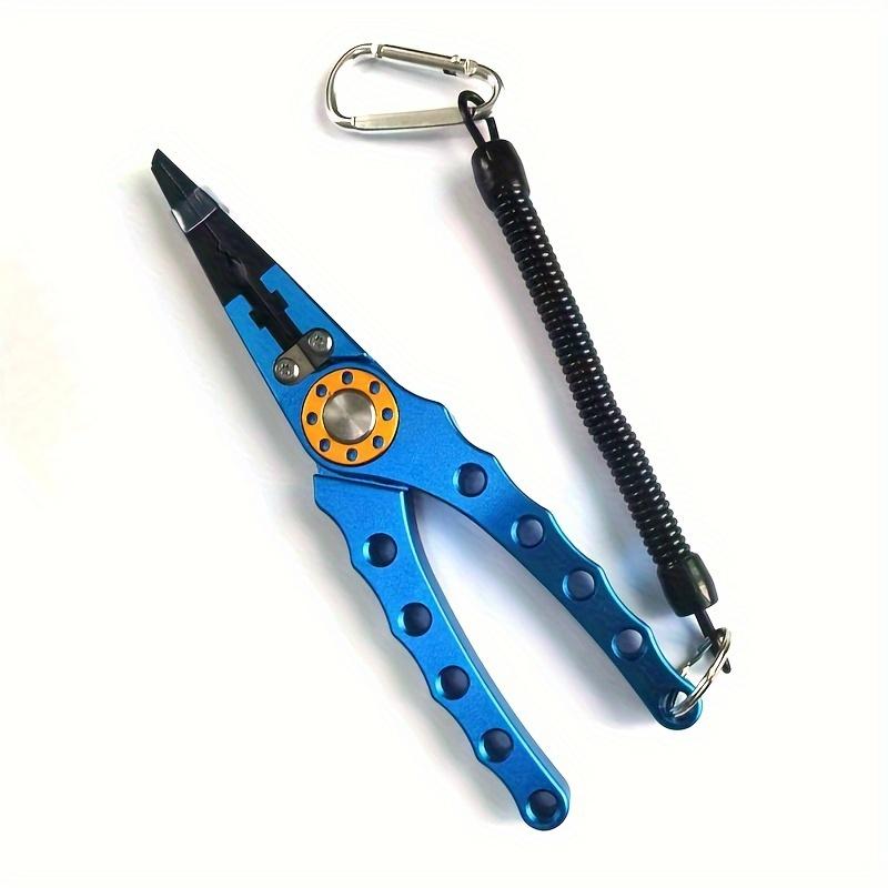 Multifunctional Fishing Pliers Outdoor Enthusiasts with Storage Bag Portable Open Loop Cutter with Lanyard Fishing Tool Self-locking Optional