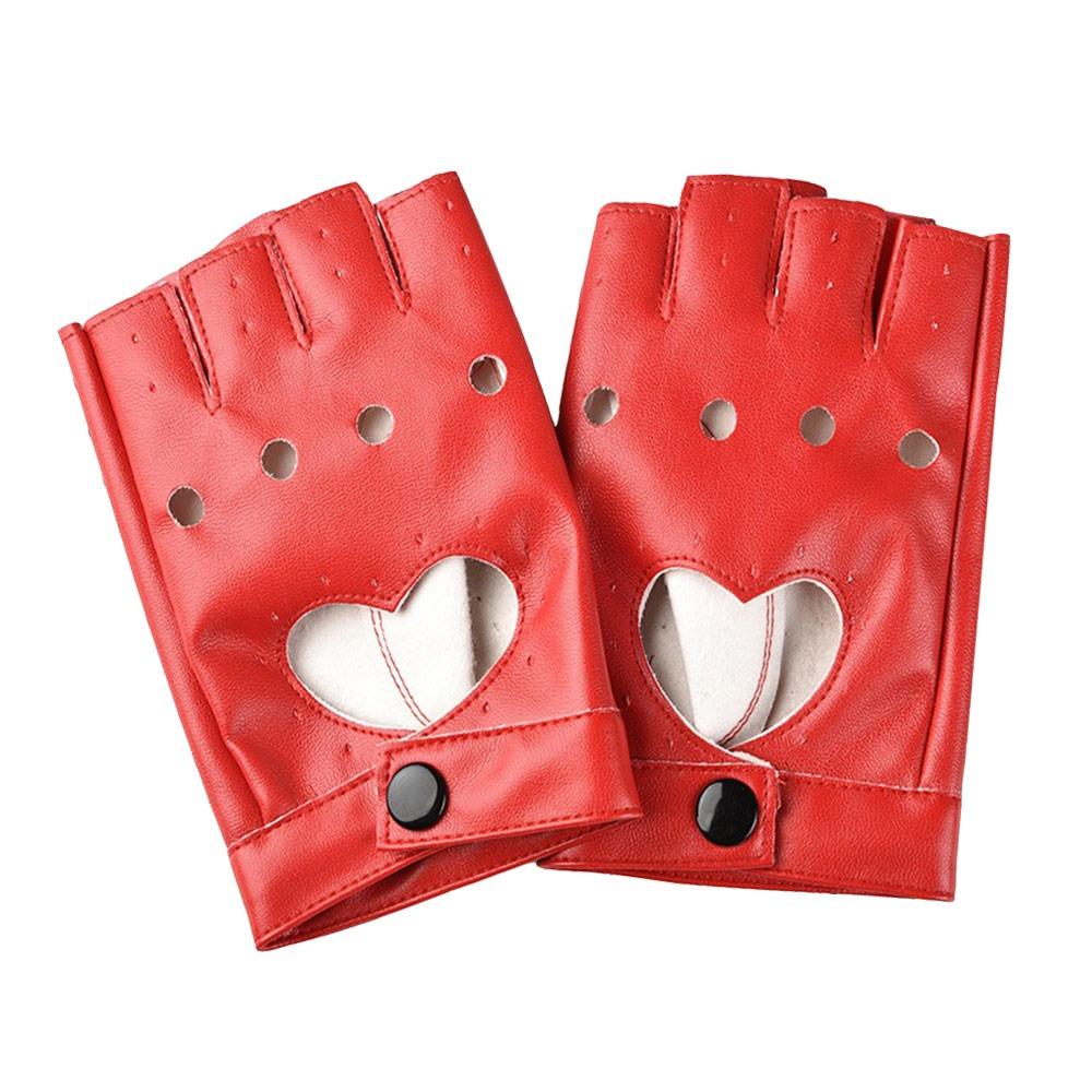 New Fashion PU Leather Fingerless Dance Glove Gothic lolita Jazz Style Cosplay Mittens Cosplay Party Gloves