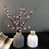 Plastic Vase-Simple, Elegant and Beautiful,Suitable for Family Living Room Office Flower Arrangement(White, Beige, Grey, Pink)