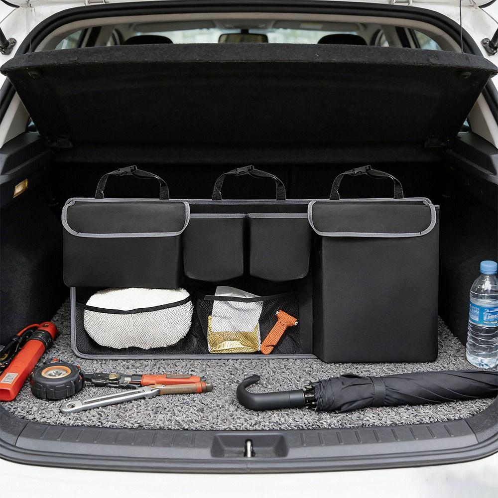Folding Design SUV Trunk Organizer Multiple Pockets Back Seat Hanging Bag SUV Truck