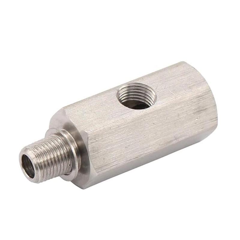 1/8 inch Oil Pressure Sensor Tee to NPT Adapter Turbo Supply Feed Line Gauge
