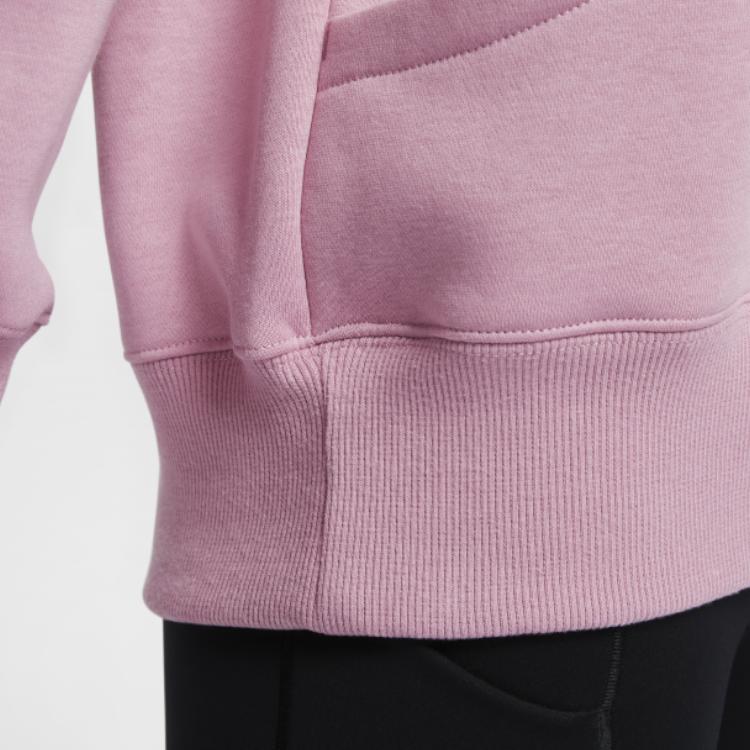 Nike Pullover Comfortable Skin-Friendly Hooded Long Sleeve Sweatshirt Women Sweatshirt Pink DQ5861699