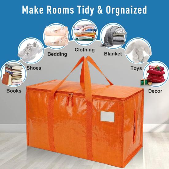 Umzugstaschen mit Tragegriffen Robuste Wasserdichte Aufbewahrungstaschen Große Kapazität Faltbare Aufbewahrungstaschen für Studentenwohnheim Reise Camping