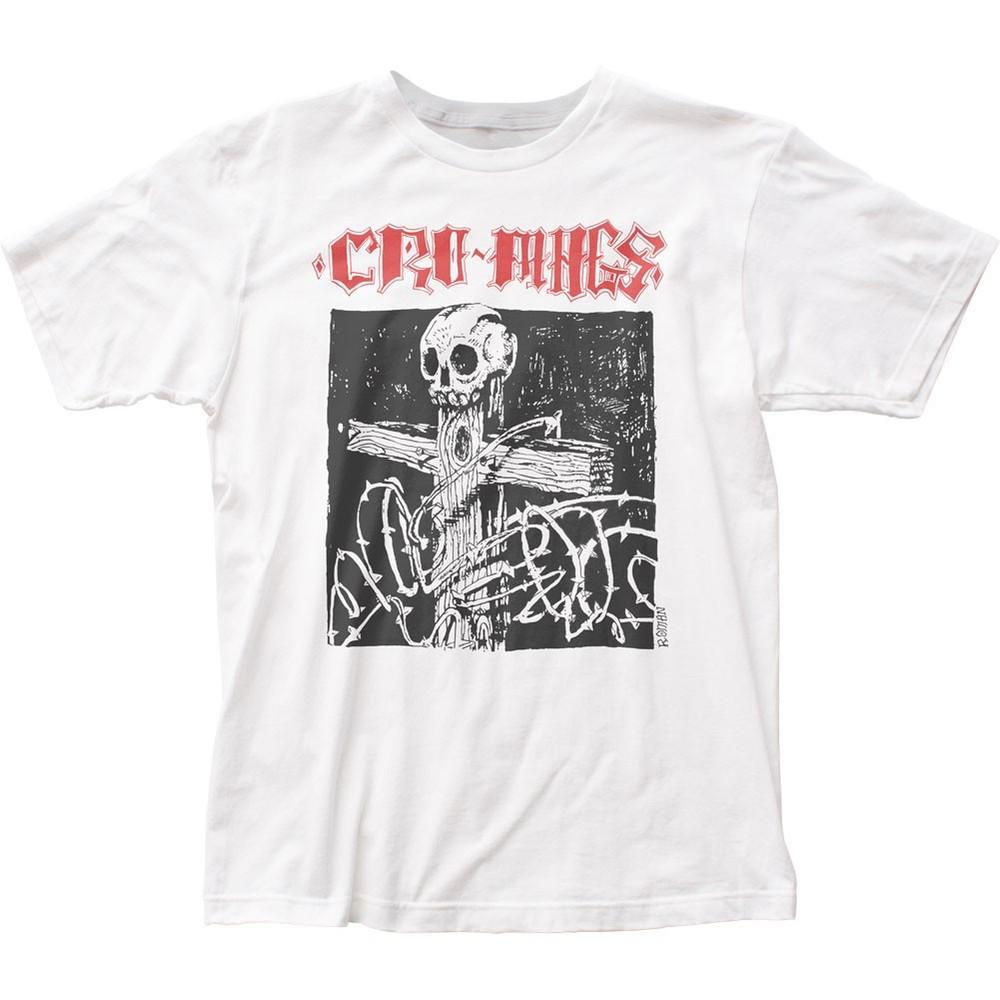 

Cro-Mags Cross and Thorns Mens T Shirt Music Classic Rock Band Tee New White Unisex T-Shirt XXL