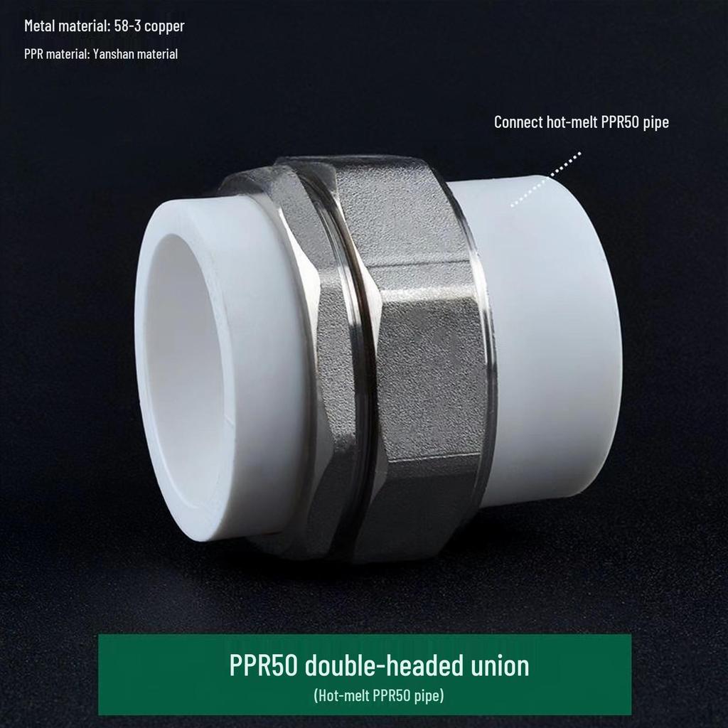 PPR Měď Železo Šroubení, Vnitřní & Vnější Závit, 20-110mm, Oboustranný PPR Železný Konektor