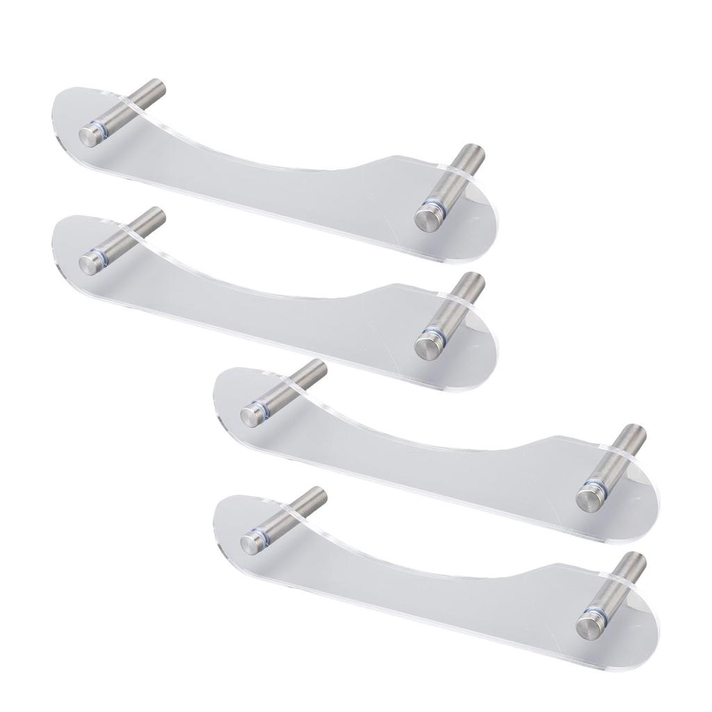 Pływający Stojak na Kapelusze Stabilny Oszczędzający Miejsce Akrylowy Montowany na Ścianie Organizer na Kapelusze dla Czapek Baseballowych