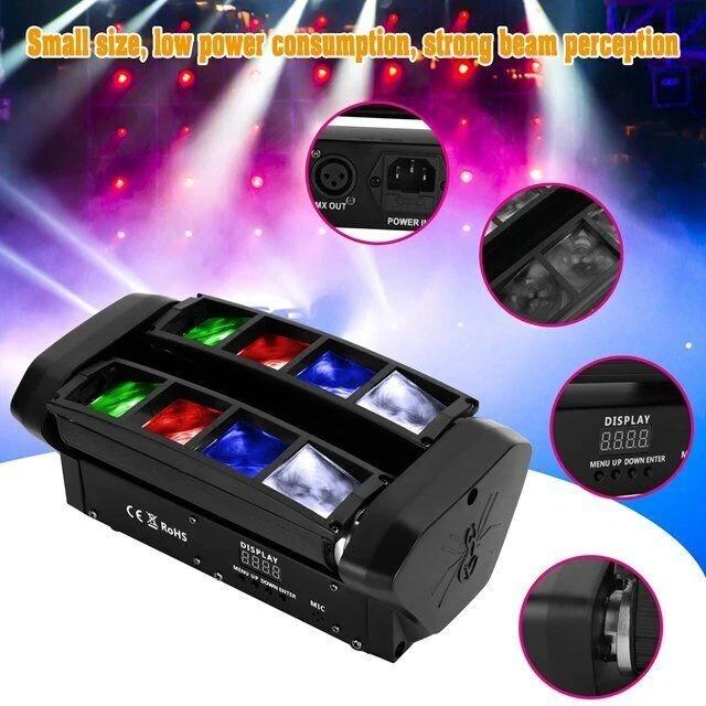 40W Stage Light LED Disco Lights DJ Spider Moving Head RGBW Beam DMX Party Show Lights For KTV Party Pub Festival Show Place