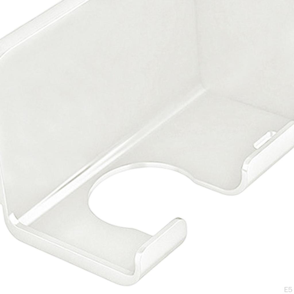 Bathroom Hair Blow Dryer Rack Holder, Punch Free Multipurpose Wall Mounted Storage Rack,