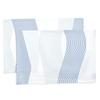 STYLE Decor 2-Piece Set: 4 Laminated Placemats and 4 Laminated Coasters. Perfect for Dining Tables, Parties, and Table Coordination. Water Flow Design