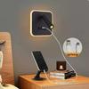 Modern Rotatable LED Bedside Wall Lamp with USB & Switch for Hotel Living Room