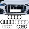 Car Logo Badge Car Front Grille Rear Trunk 4Ring Emblem For Sjhy3 A1 A3 A4 A5 A6 A7 S3 S4 S5 S6 RS3 RS4 RS5 RS6 Q3 Q5 Q7 Sports