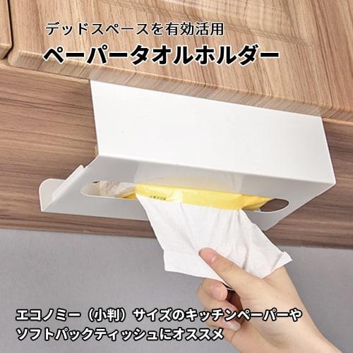 (TUISKU) Hanging Paper Towel Holder, Oval, Kitchen Paper Holder, Wall-Mounted, Available In White