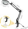 Foldable LED Magnifying Desk Lamp for Eye Protection, Reading, Nail Art, Tattoo, and Repair Work