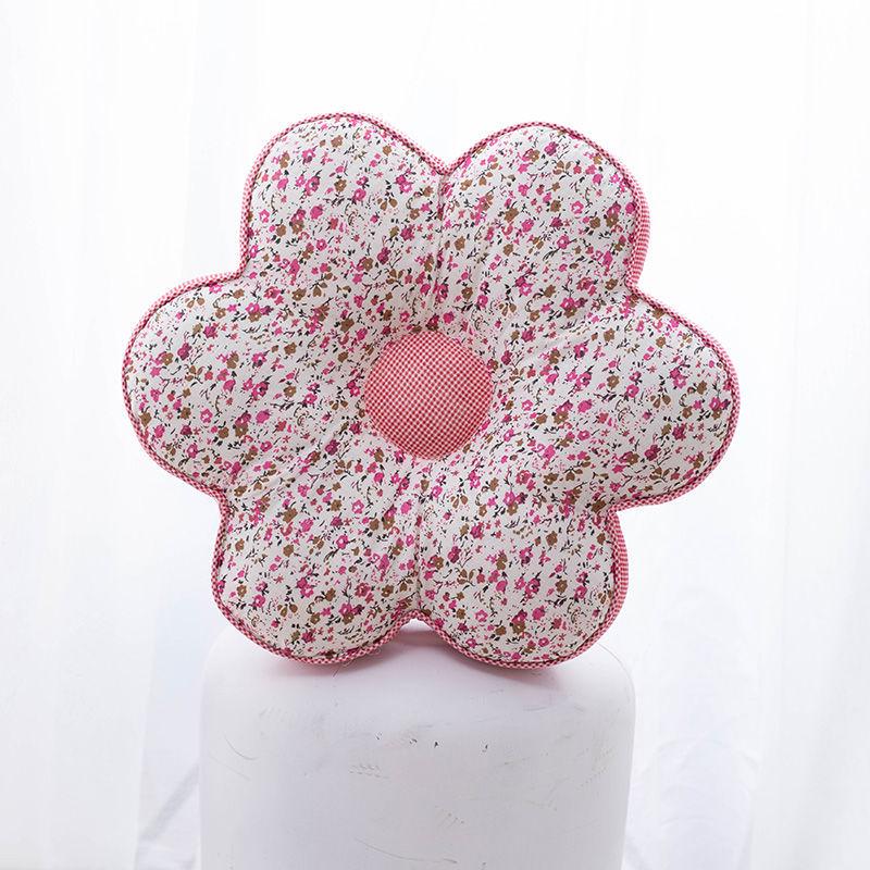 Korejský polštářek s květinami švestky: Celobavlníkový polštářek na zdřímnutí do kanceláře a ložnice