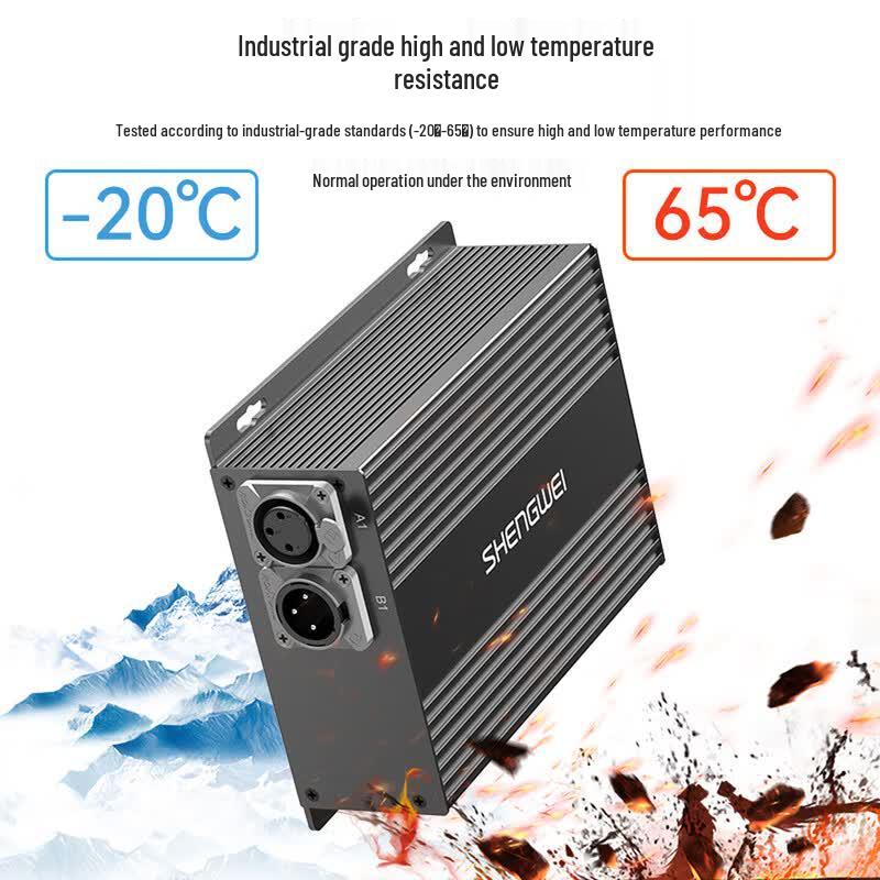 Shengwei Broadcast-Grade XLR Balanced Audio Fiber Optic Transceiver