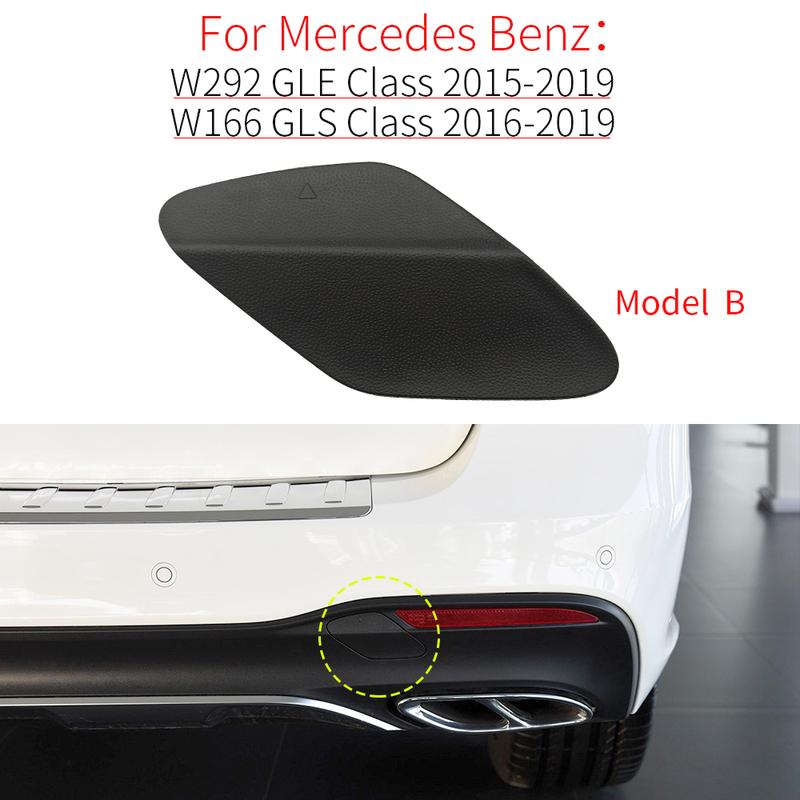 For Mercedes W292 W166  Car Rear Bumper Tow Hook Cover Cap Black For Benz GLE GLS Class GLE300 GLE350 GLS450 GLS550 1668858322