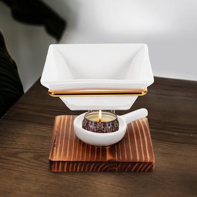 Aroma Lamp Stove Holder Ceramic Essential Oil Wax Melt Burner Furnace Tealight Aromatherapy Machine