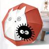 1pc Cute Virus Automatic Folding Umbrella Portable Collapsible Design, 8-Rib Iron Frame, Durable Fabric, All-Season Casual Outdoor Accessory