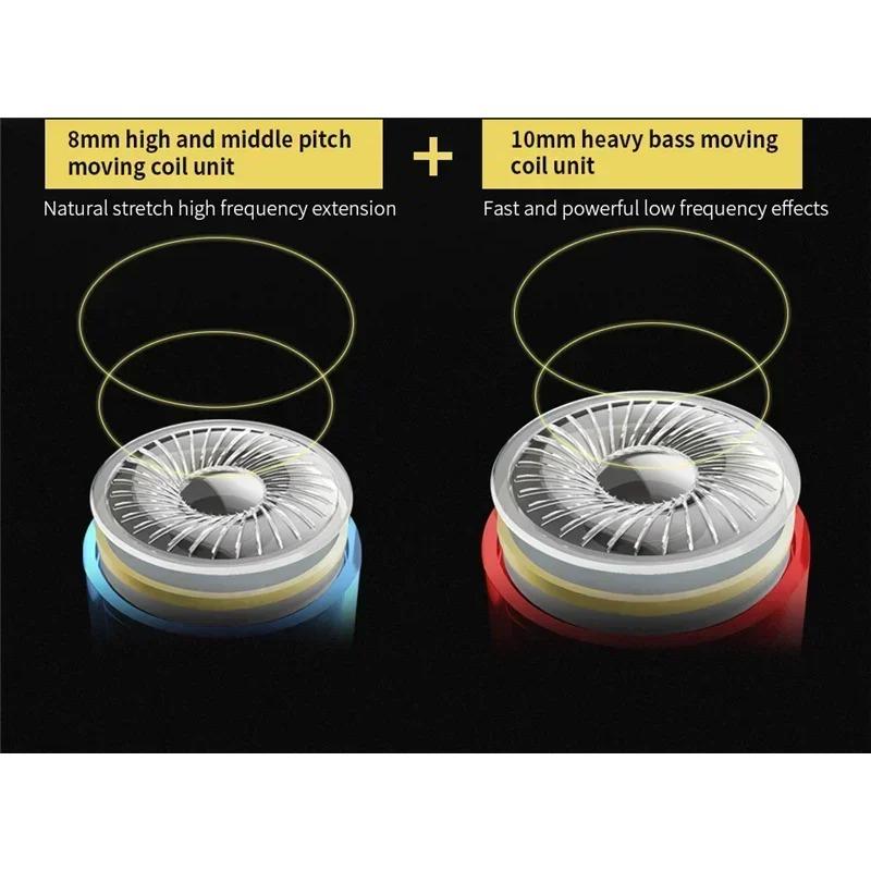 Original QKZ CK8 4D Kupfertreiber HiFi Kabelgebundener Kopfhörer Sport Kopfhörer Bass Stereo Headset Musik Ohrhörer 3,5MM In-Ear mit Mikrofon